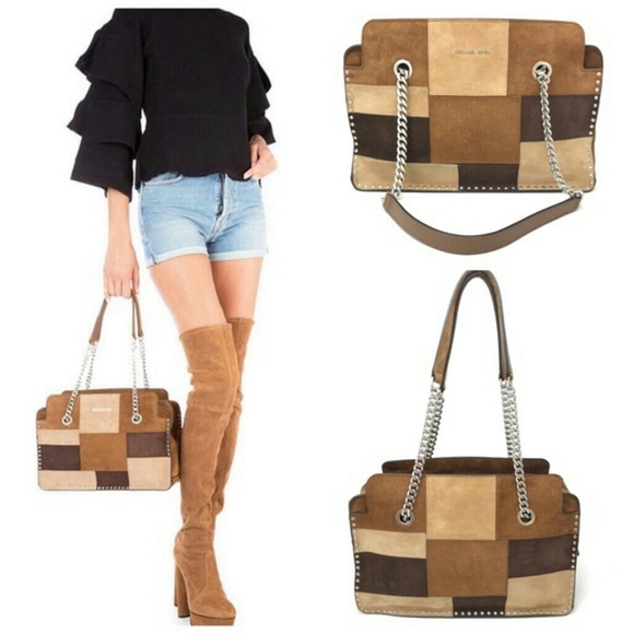 MICHAEL Michael Kors Handbags - MICHAEL Michael Kors Astor suede patchwork bag